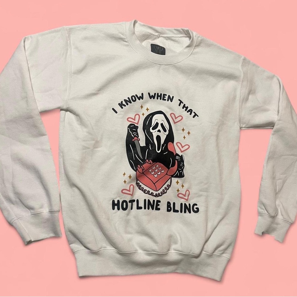 Scream Ghostface graphic sweater size Small‎